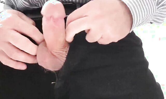 Daddy's Office Masturbation with Big Cum