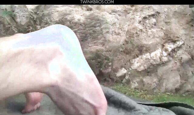 Micah And Dustin Outside Foot Fun