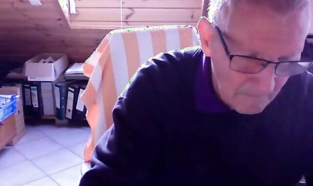 74-Year-Old German Silver Daddy Cums Hard