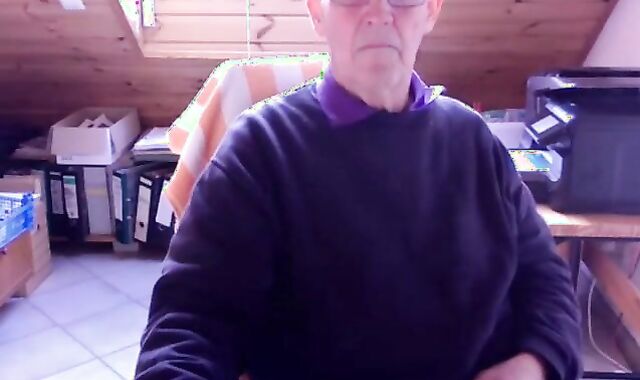 74-Year-Old German Silver Daddy Cums Hard