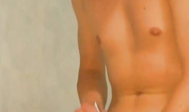 2 Twinks' Cockfight in the Shower Caught on Voyeur Cam