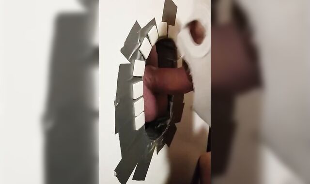 Glory Hole Amateur Takes on a Big Cock 2