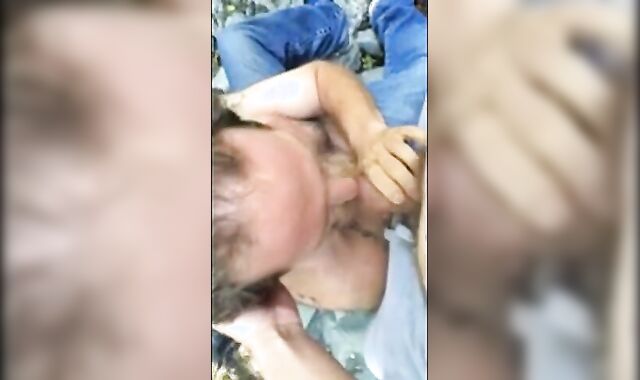 Bareback Outdoor Fuck with a Big Cock