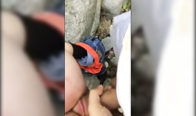 Bareback Outdoor Fuck with a Big Cock