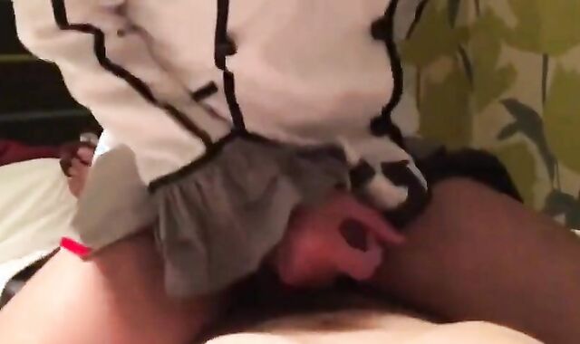 Asian Bareback with Crossdresser