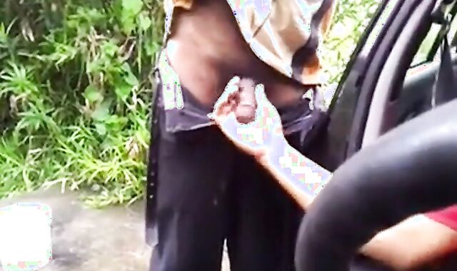 Big-Cock Daddy Cruising Outside