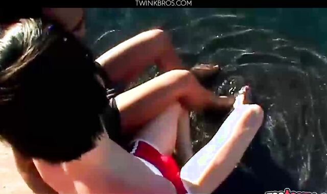 Asher And Brenden Hotties In The Pool