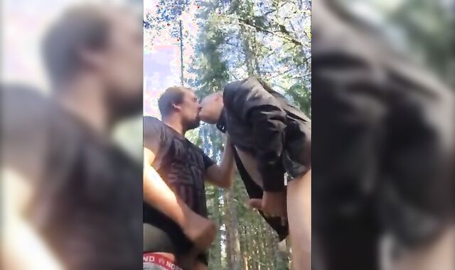 Bareback Adventure with a Stranger Bear Outdoors