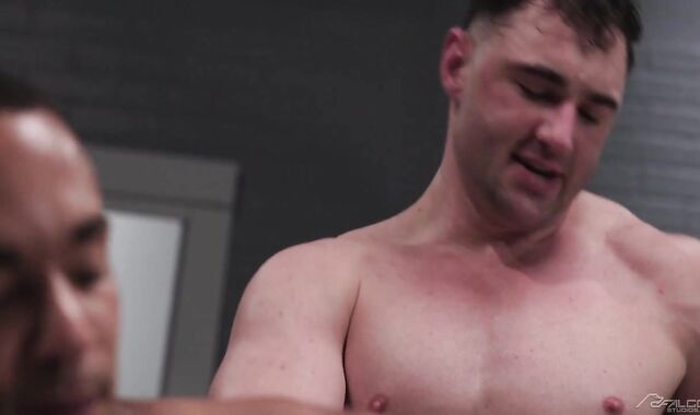 FalconStudios.com - Black AJ Sloan smooching each other