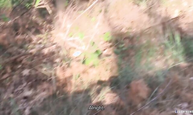 Czech Hunter - Fledgling Hunter hand-job outdoors