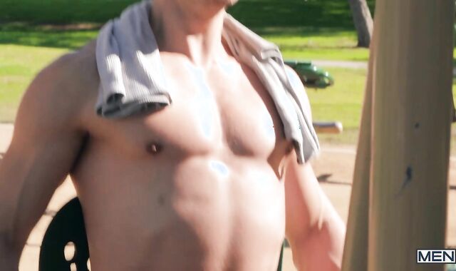 Str8ToGay - Money-shot episode with tattooed art Nate Grimes