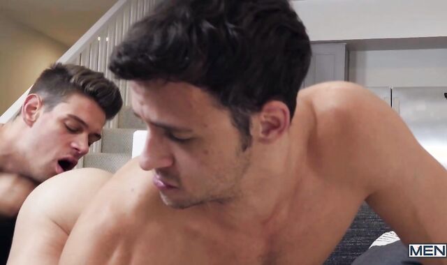 Str8ToGay - Money-shot episode with tattooed art Nate Grimes