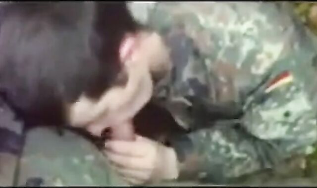 German Soldiers First Time: Swallowing Cum