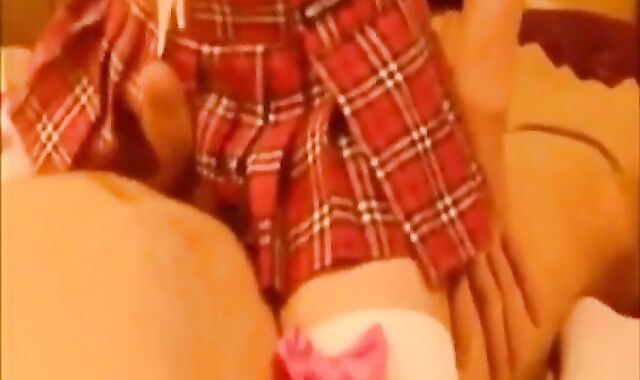 Sperm Flooded Crossdresser's Anal Pounding