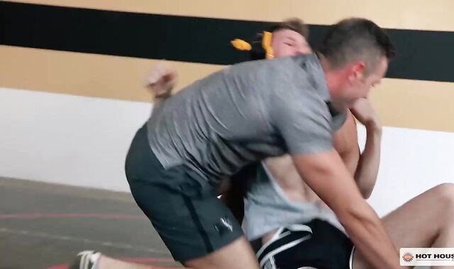 HotHouse - Unshaved Alex Mecum in uniform condom-free draining