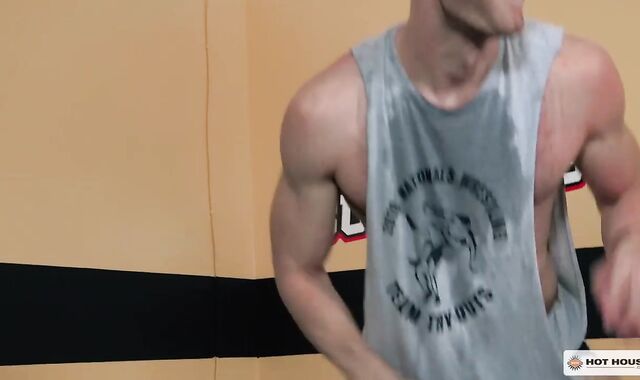 HotHouse - Unshaved Alex Mecum in uniform condom-free draining