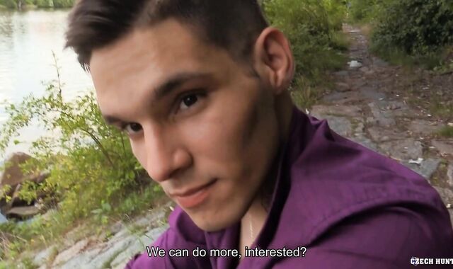 Czech Hunter - Euro homo Hunter heads in for milking