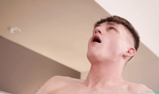 Next Door Lad - Avery Jones tugging immense cock