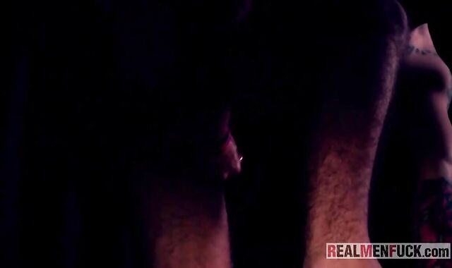 RealMenFuck - Tattooed Timothy petting nutsack