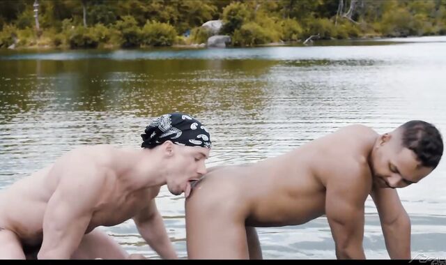 FalconStudios.com: Latino bodybuilder showcasing yam-sized backside