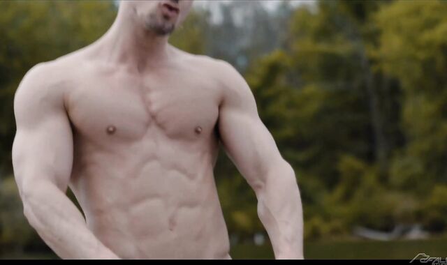 FalconStudios.com: Latino bodybuilder showcasing yam-sized backside