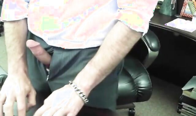 Boss Daddy Strokes at the Office