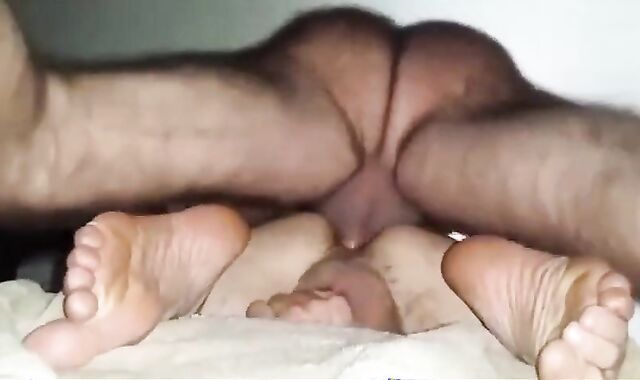 Hairy Daddy Breeds Boy from Below 2