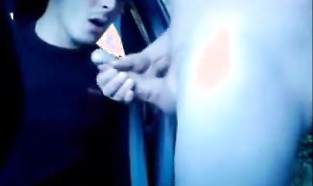 Stranger Blows Me and Cums on My Face in Public