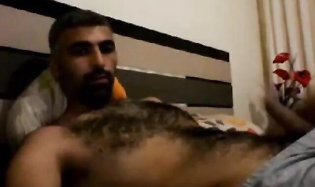 Hairy Horny Daddy Strokes His Big Cock 2