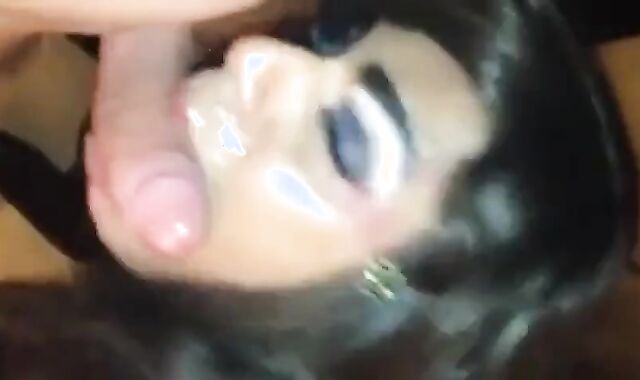 Sexy Latin Crossdresser Blowjob