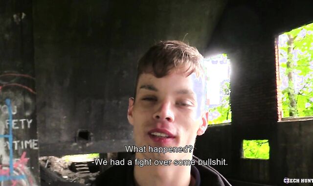 CzechHunter: Nicely-shaped sans a condom hatch nail outdoors