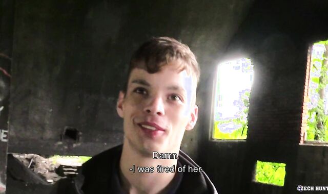 CzechHunter: Nicely-shaped sans a condom hatch nail outdoors