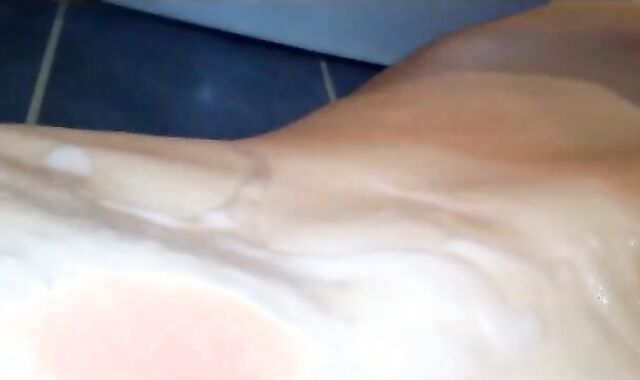 Twink's Big Cock Masturbation with Warm Cum 3