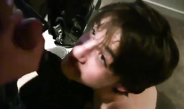 Twink Spits Out My Cum After a Big-Cock Blowjob