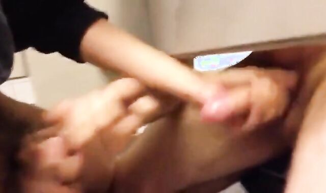 Bareback Twink Amateur Takes it in the WC