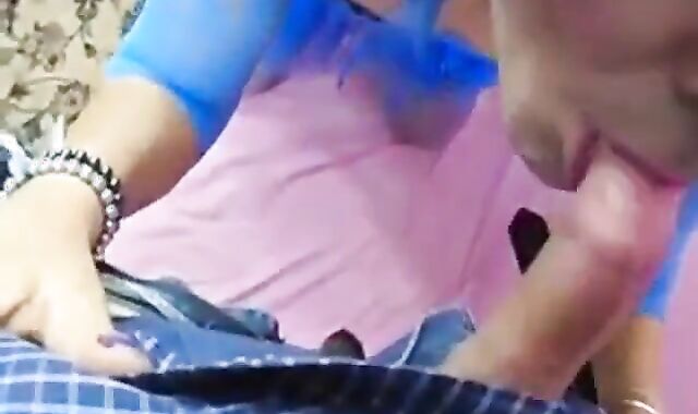 Crossdresser Deepthroats a Big Cock