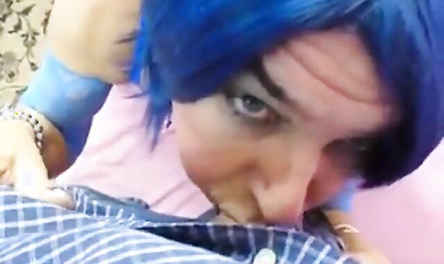 Crossdresser Deepthroats a Big Cock