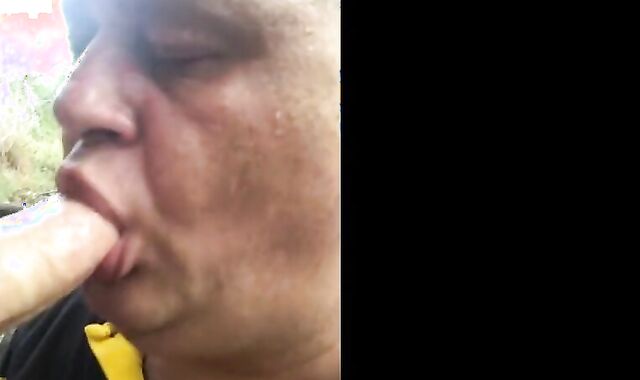 Big-Cock Daddy Blowjob in the Dunes