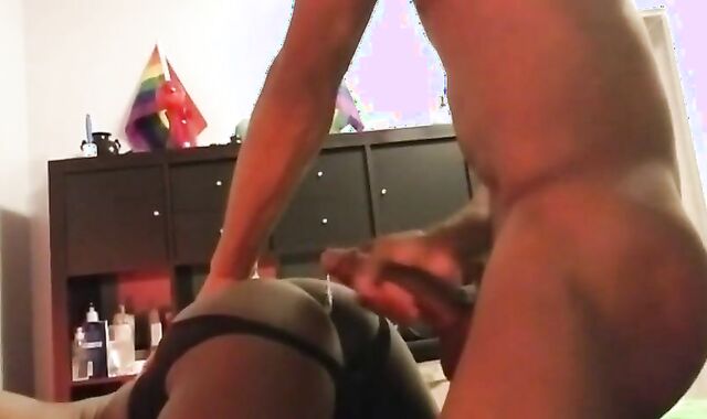 Black Bareback Amateur Takes Big Cock 2