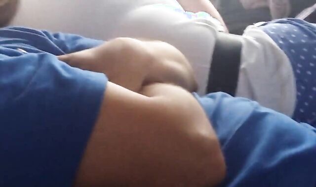 Big-Cock Daddy's Bulge on the Bus