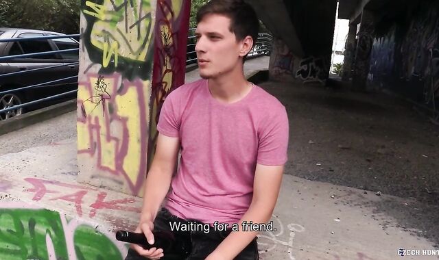 CzechHunter.com: Dark-skinned hair without a condom suck off jism outdoors