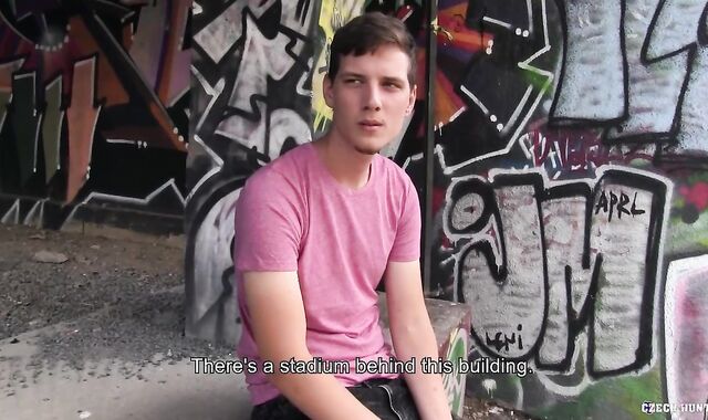 CzechHunter.com: Dark-skinned hair without a condom suck off jism outdoors