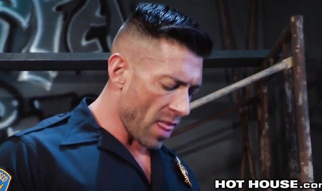 HotHouse Cop Caught Macho Troublemaker And bonks Him