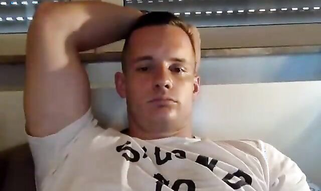 glamorous clean-shaved Muscle Teddy Wanking His hefty fuckpole