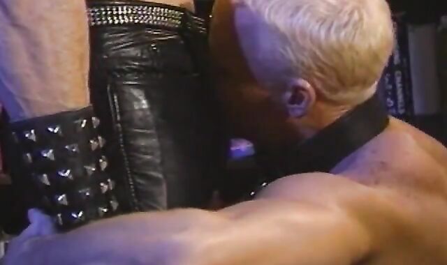 Leather Father Predominant a towheaded