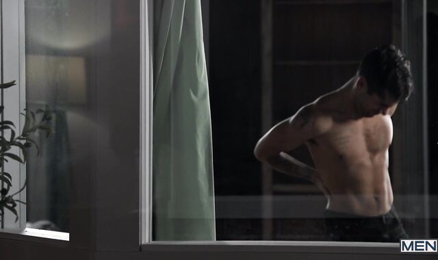 DrillMyHole - Tatted Ty Mitchell displays BIG BLACK COCK