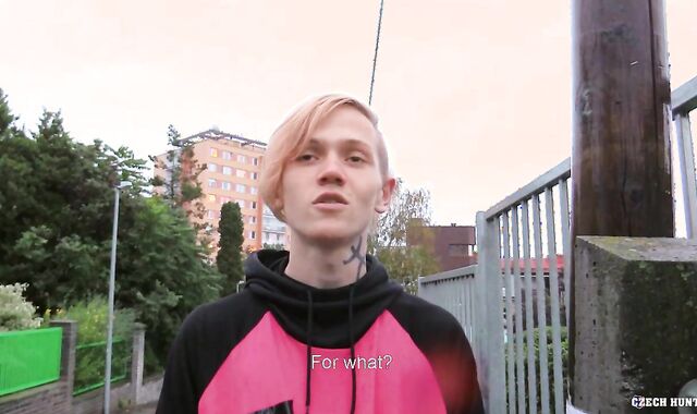 Czech Hunter - Czech twunk hand job outdoors