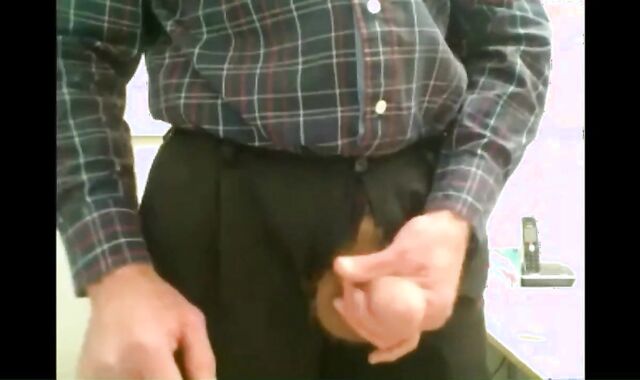Daddy Strokes His Big Cock