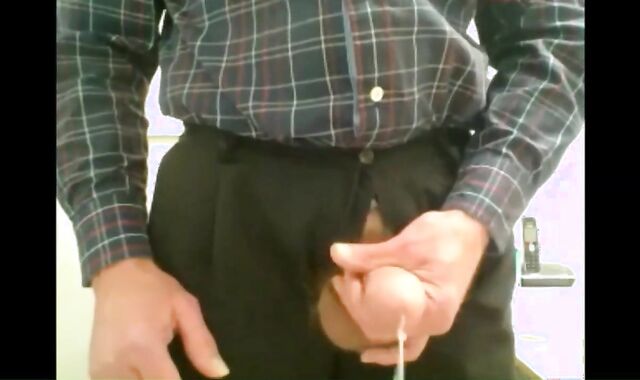 Daddy Strokes His Big Cock