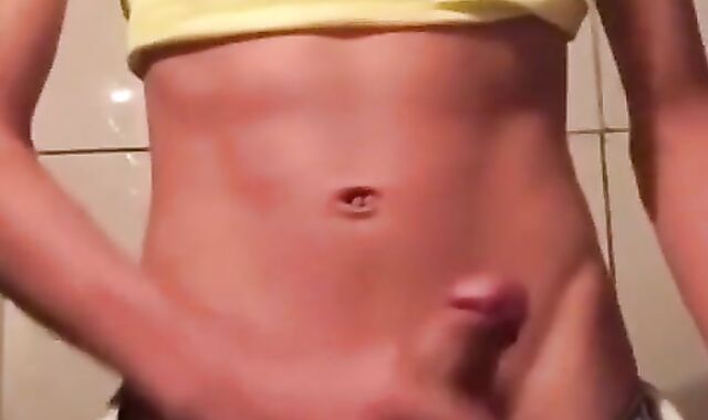 Twink Plays with His Toy on Webcam